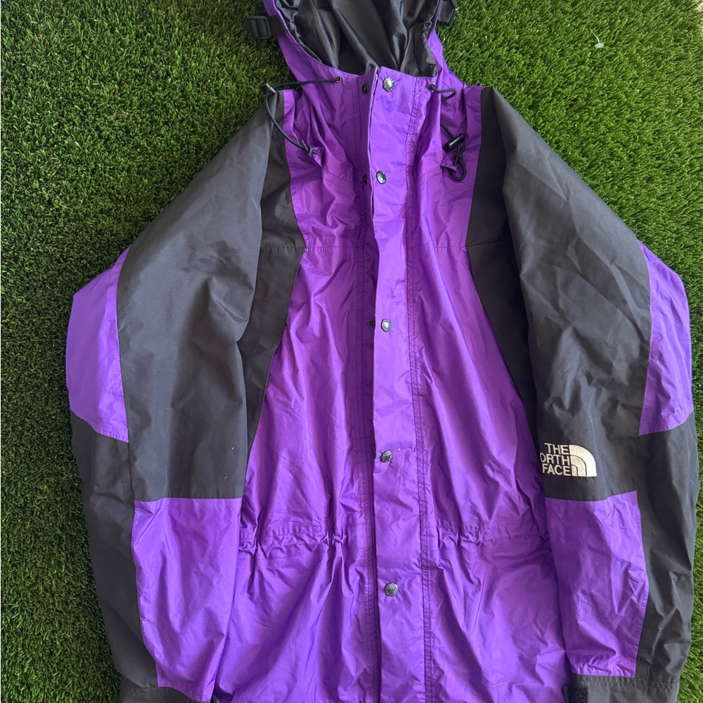 The North Face Vibrant Purple and Black Outdoor Jacket